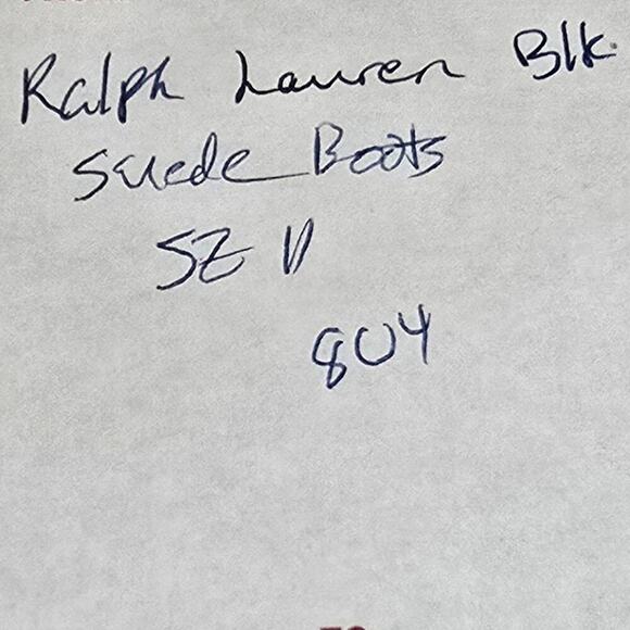 Lauren Ralph Lauren Carlee LACE UP‎ HIKING Combat BOOTS Black/Black SIZE 11 New - Picture 13 of 15